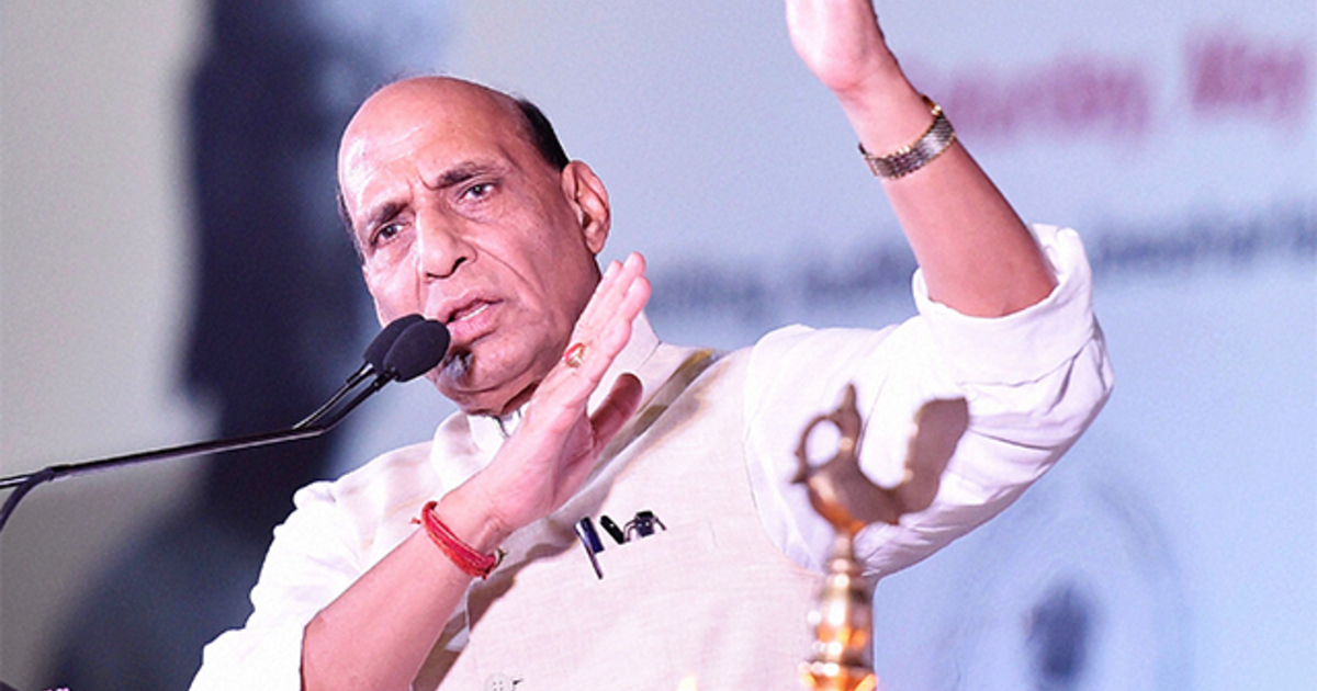 UP Polls: Rajnath Singh slams SP, says politics of polarisation is not what BJP does